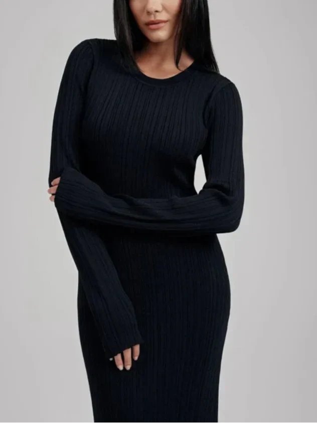 Jana שמלת מקסי סרוגה