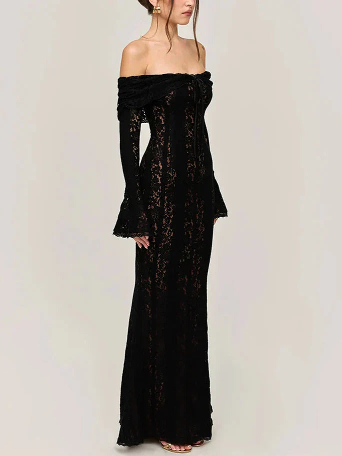 Alessia שמלת ערב מקסי תחרה