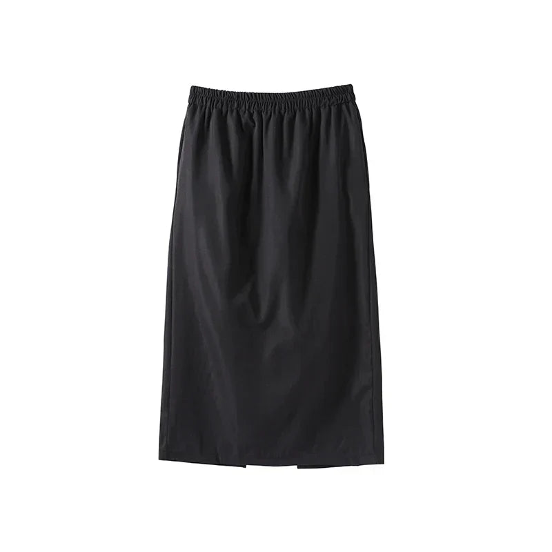 סט שני חלקים אלגנטי חצאית מידי ובלייזר בעיצוב מחויט ויוקרתי - PAS