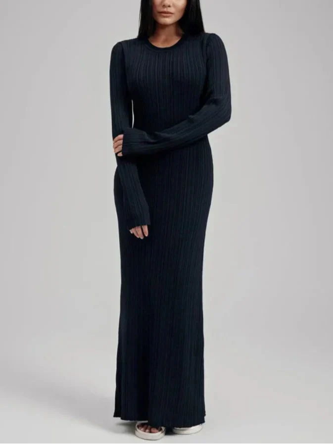 Jana שמלת מקסי סרוגה